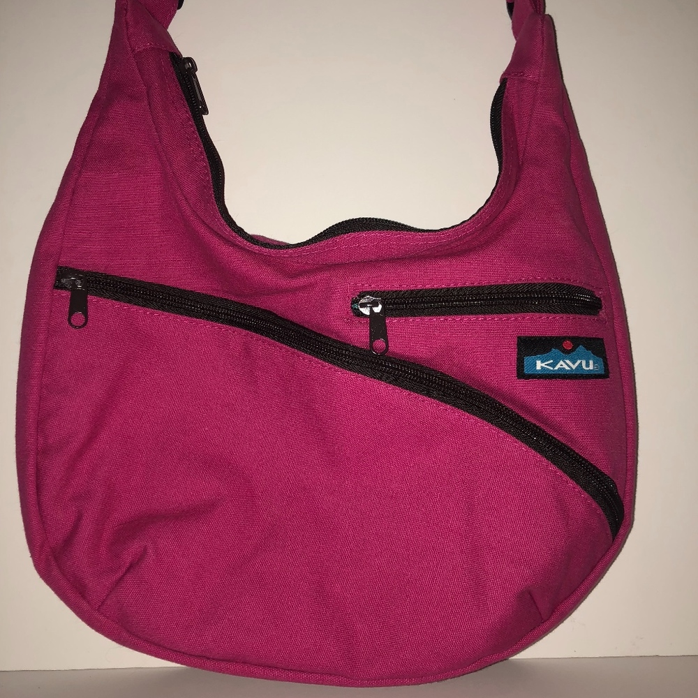 Kavu Satchel Cross Body Shoulder Bag Pink